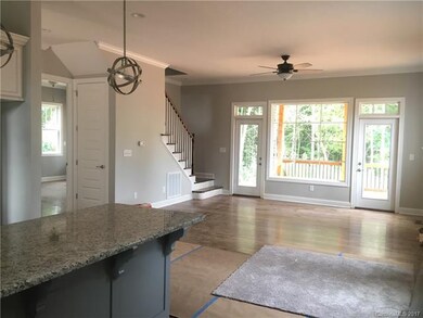 kitchen open to living room