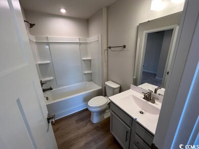 Full bath connects to bedroom 1/office space.