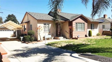 Front showing driveway with possible RV parking
