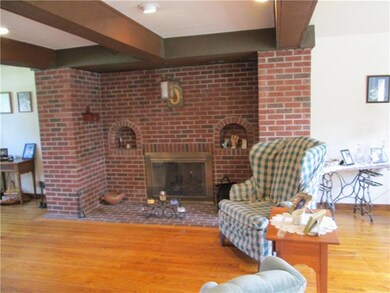 Wood burning Fireplace.