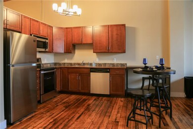 The original hardwood floors are throughout the ap