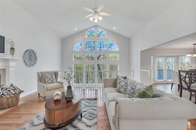 Great room with beautiful reverse vault atrium