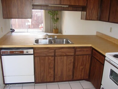 Kitchen with pass-though window