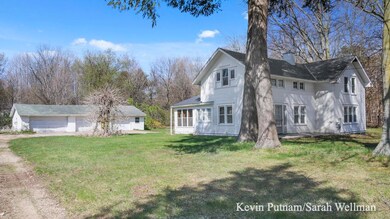 Farm House and Garage Left View