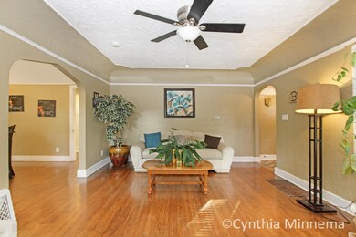 Living Room with Arched Entries