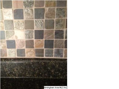 Handsome updated backsplash in kitchen