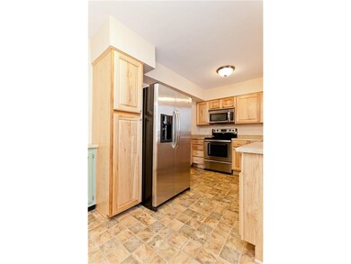 Updated kitchen with stainless steel appliances