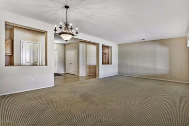 Spacious hallway before entering room