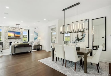 Formal dining area