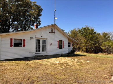 side of house with patio