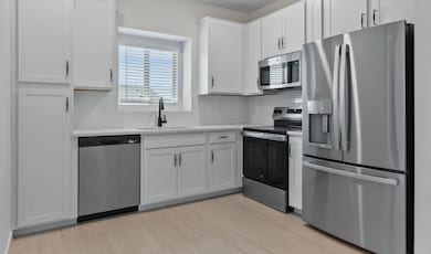 Kitchen with matte black hardware