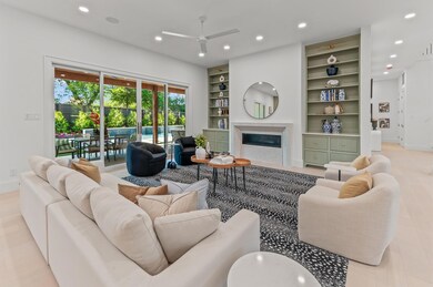 Living room featuring light hardwood / wood-style 