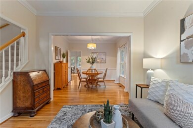 Living room featuring light hardwood / wood-style