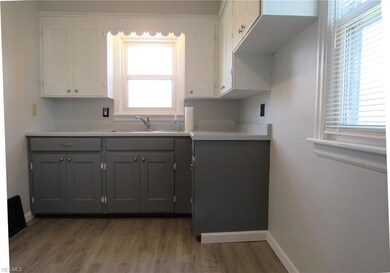 Kitchen sink area. Fridge goes to the right.