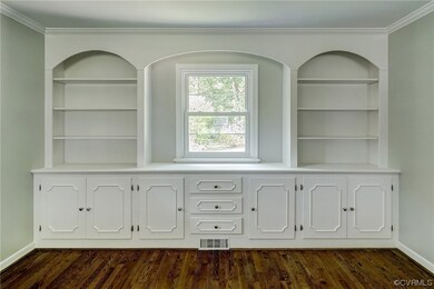 bult in cabinets in the living rooms