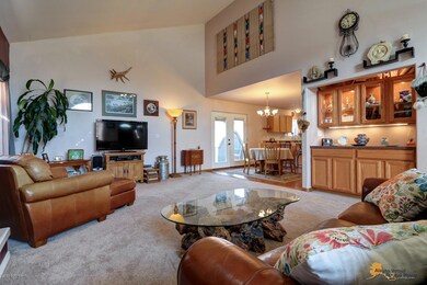 Living Room w/Custom Built-Ins