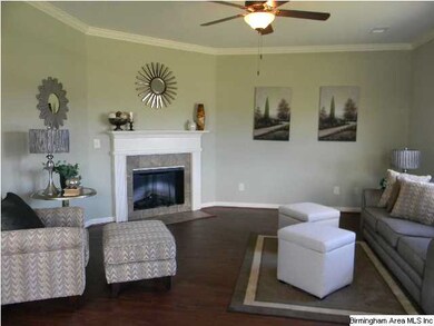 Beautiful Great Room featuring a fireplace and har