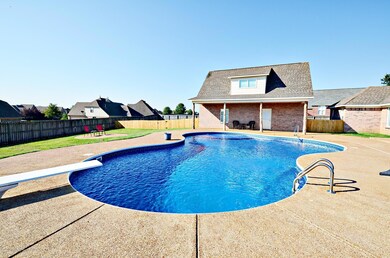 Pool and detached garage