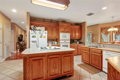 Large kitchen with plenty of room, everyone ends u