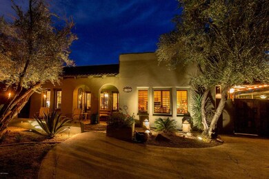 Twilight Entry to Front Porch