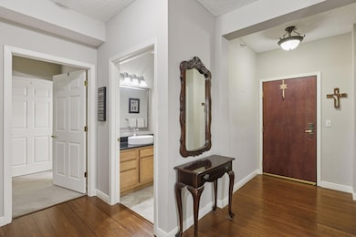 Step in to updated hardwood flooring