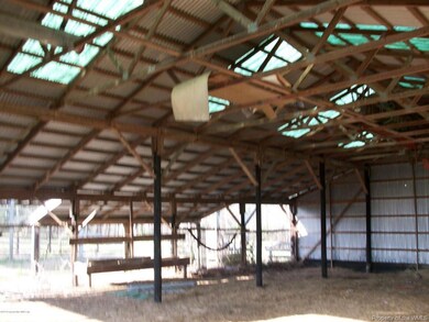 Interior of hay barn