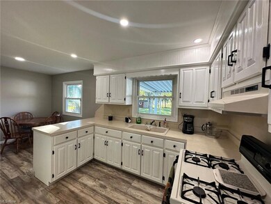 Kitchen featuring dark hardwood / wood-style floor