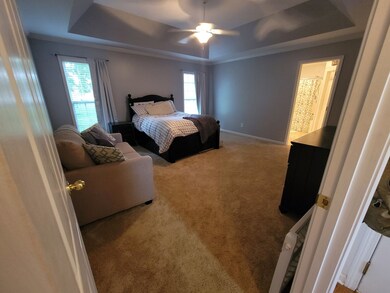 Very large master bedroom with beautiful ceiling!