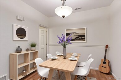 Dining room virtually staged