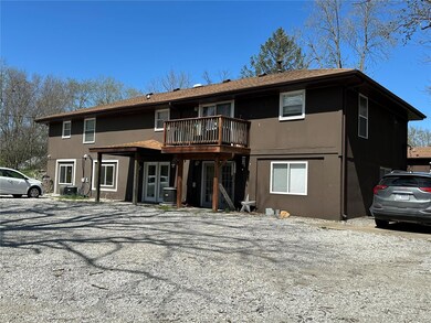 View of front of home featuring stucco siding