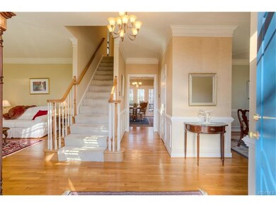 9 foot ceilings throughout the first floor.  Very 