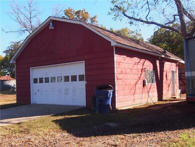 Detached 2 car garage with RV hookup