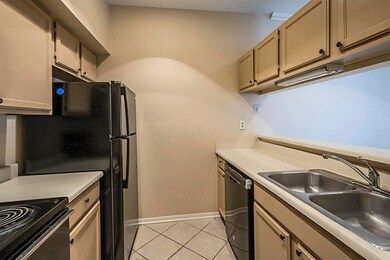 Recently installed dishwasher and refrigerator.