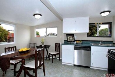 Kitchen is spacious and has lots of natural light