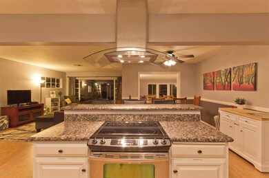 kitchen island with breakfast bar