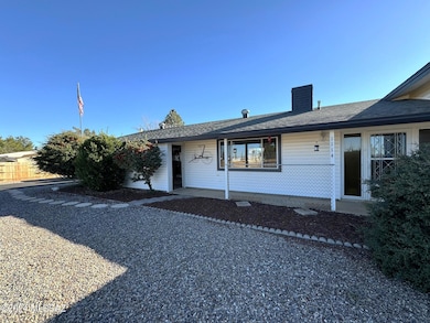 Partial view of front of home
