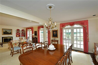 Dining room flows into living room