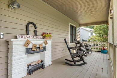 Fully Covered Front Porch