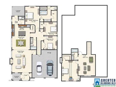 Stratford A Floor-Plan 1812 SF with Bonus Room Opt