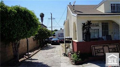 Driveway leading to the back portion of property.
