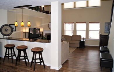 Breakfast bar is also great for entertaining or homework!