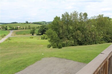 View from the wrap around deck to the corner of th