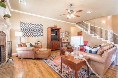 Rounded staircase with grand entry, hidden closet