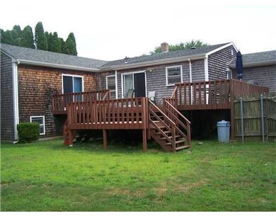View. Back yard to deck!