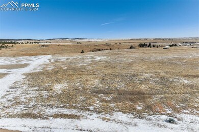 Yard covered in snow with a rural view