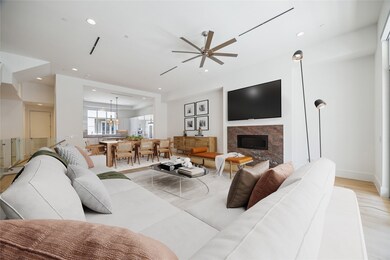 LIVING/DINING AREA - 12 ft ceiling, gas fireplace,