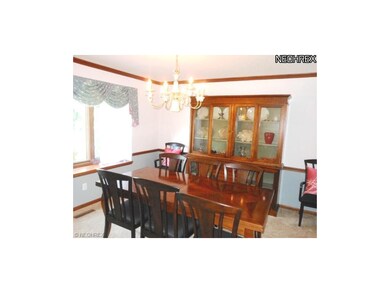 Great space in the formal dining room provides amp