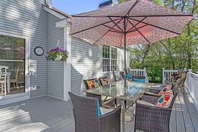 Another view of the large back deck showing the sl