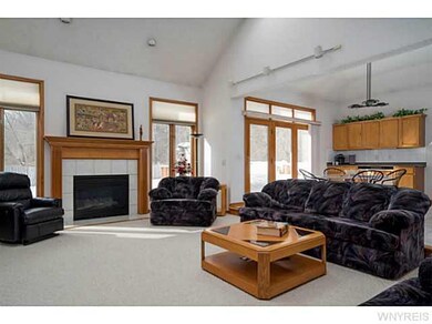 Great Room. Vaulted ceilings, gas fire place, skyl