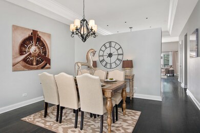 Large dining room easily fits a table for 8-10 plu